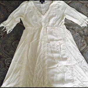 Cream boho chic dress